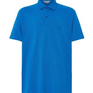 Polo Hombre Manga Corta Algodón Piqué Liso - Azul Royal 0103_36