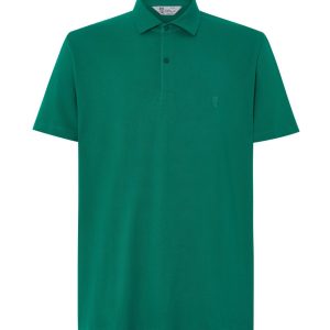 Polo Hombre Manga Corta Algodón Piqué Liso - Verde Billar 0106_40