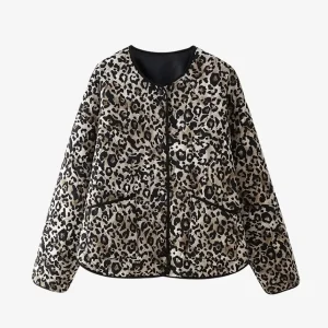 Veste Kimono Femme Léopard
