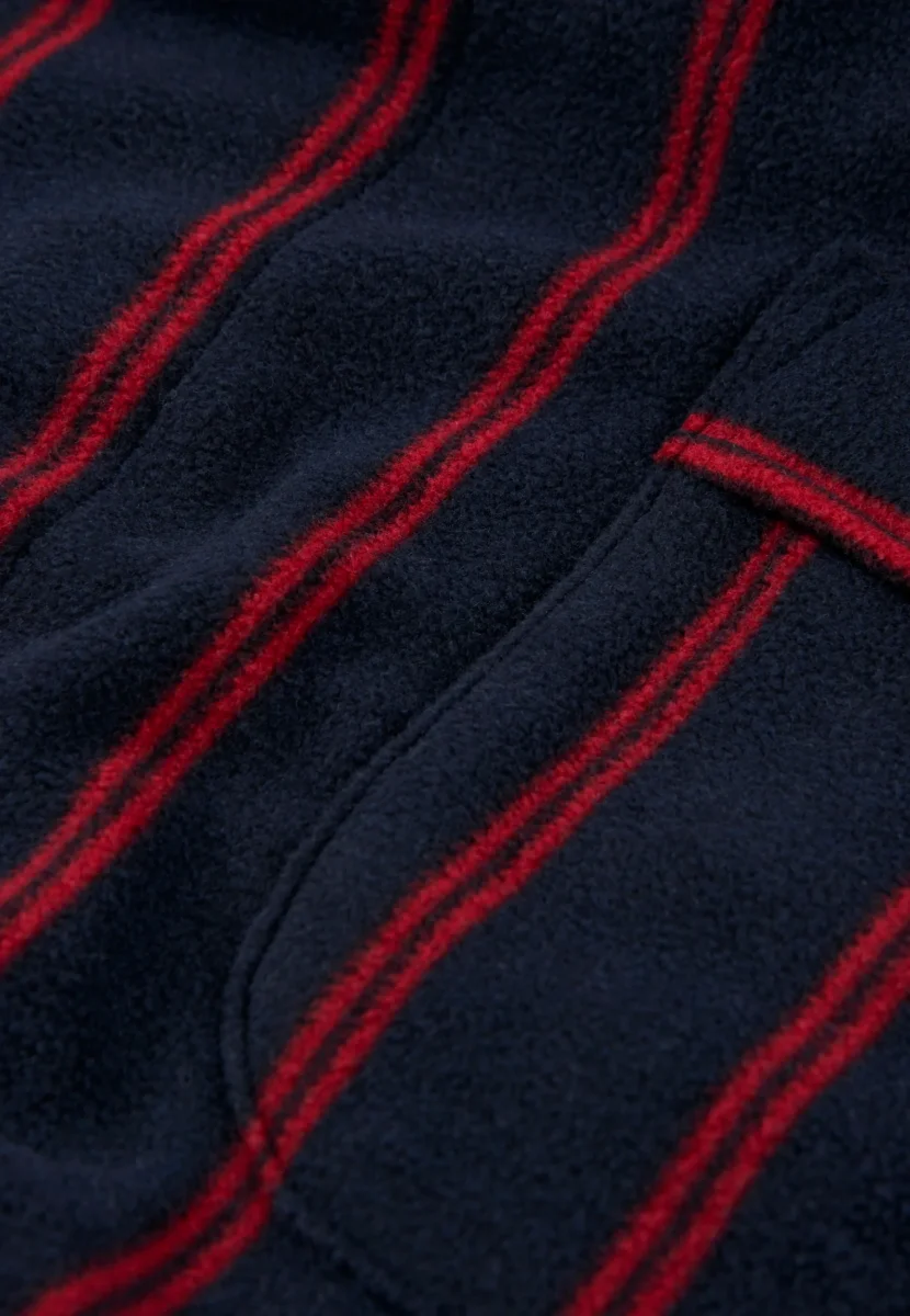 Bata Hombre Invierno Premium Forro Polar Estampado - Azul 0610_39 – Image 6