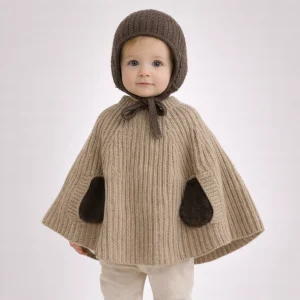 Poncho Bébé Tricot