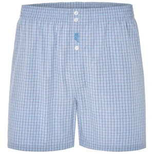 Calzoncillo Bóxer Hombre Premium Tela Cuadros - Azul 6104_30