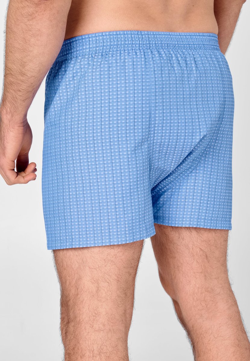 Calzoncillo Bóxer Hombre Premium Tela Estampado - Azul 6106_37 – Image 4