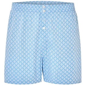 Calzoncillo Bóxer Hombre Premium Tela Estampado - Azul 6107_30