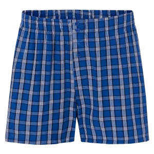 Calzoncillo Bóxer Hombre Algodón Tela Cuadros - Azul 6312_33