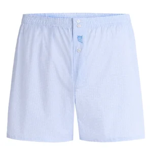 Calzoncillo Bóxer Hombre Algodón Tela Estampado - Celeste 6318_30