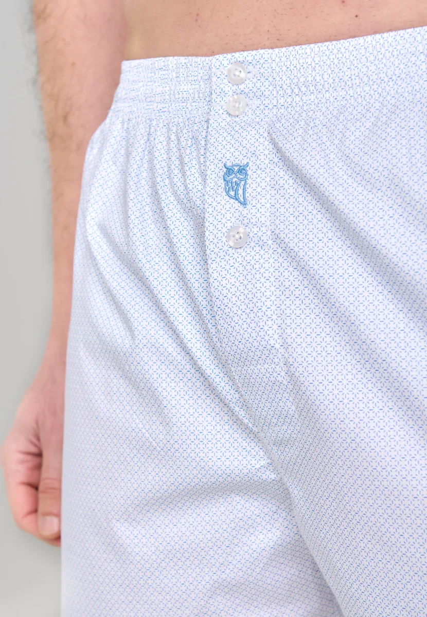 Calzoncillo Bóxer Hombre Algodón Tela Estampado - Celeste 6319_30 – Image 5