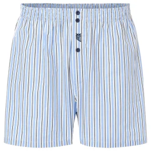 Calzoncillo Bóxer Hombre Algodón Tela Rayas - Celeste 6321_39