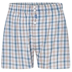 Calzoncillo Bóxer Hombre Algodón Popelín Cuadros - Verde 6935_44