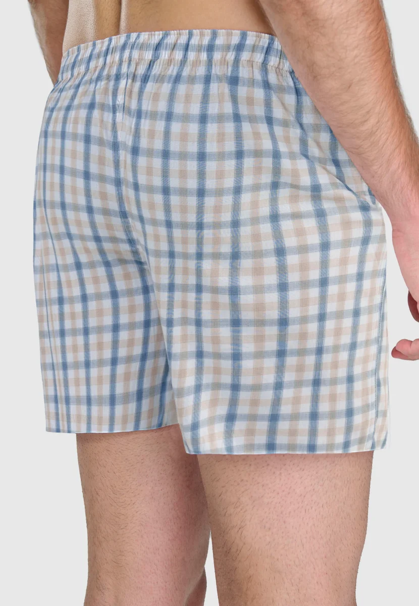 Calzoncillo Bóxer Hombre Algodón Popelín Cuadros - Verde 6935_44 – Image 4
