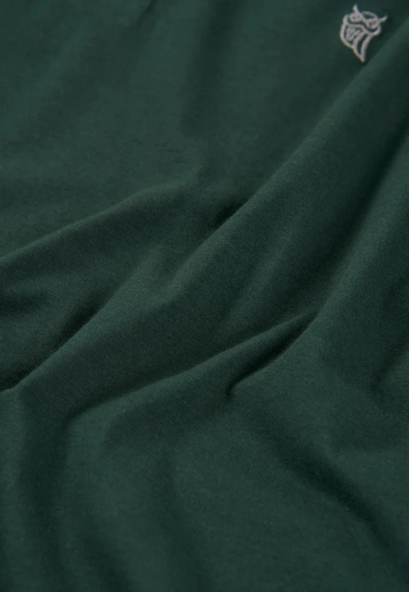 Camiseta Pijama Hombre Manga Larga Tapeta Algodón Lisa - Verde 7532_46 – Image 6