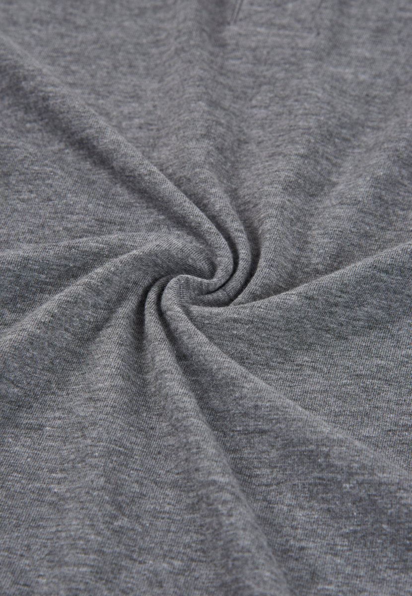 Camiseta Pijama Hombre Manga Larga Tapeta Algodón Lisa - Gris 7533_22 – Image 6