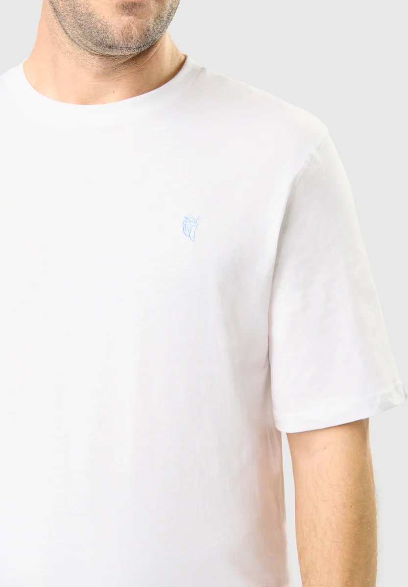 Camiseta Pijama Hombre Manga Corta Redondo Algodón Lisa - Blanco 7630_01 – Image 5