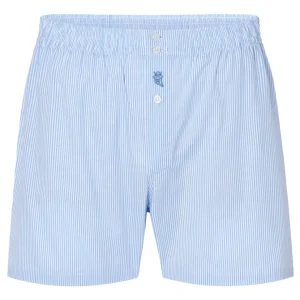 Calzoncillo Bóxer Hombre Algodón Popelín Rayas - Celeste 7912_30