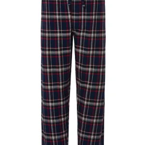 Pantalón Pijama Hombre Invierno Premium Algodón Franela Cuadros - Azul 8894_39
