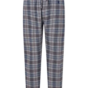 Pantalón Pijama Hombre Invierno Premium Algodón Franela Cuadros - Gris 8897_20