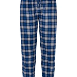 Pantalón Pijama Hombre Invierno Premium Algodón Franela Cuadros - Azul 8899_33