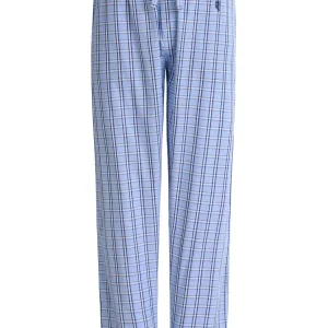 Pantalón Pijama Hombre Largo Algodón Popelín Cuadros - Azul 8943_36