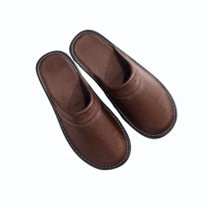 Chaussons Homme Cuir