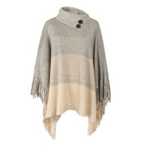 Poncho Boutons Chaud