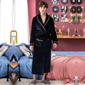 Robe de Chambre Homme Noir