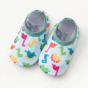 Chaussons Aquatiques Dinosaure Bleu Clair pour Enfant