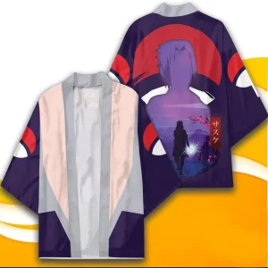 Kimono Naruto Sasuke Uchiha Violet Sharingan