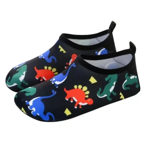 Chaussures Aquatiques Enfant Noir Motif Dinosaure