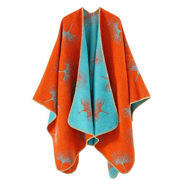 Poncho Motifs Coton Bariolés – Image 8