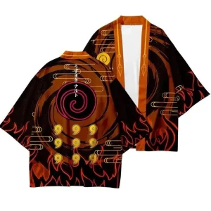 Kimono Naruto Marron Clan Uzumaki Unisexe