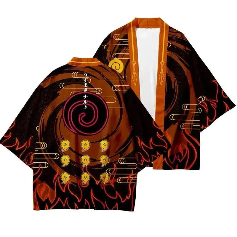 Kimono Naruto Marron Clan Uzumaki Unisexe