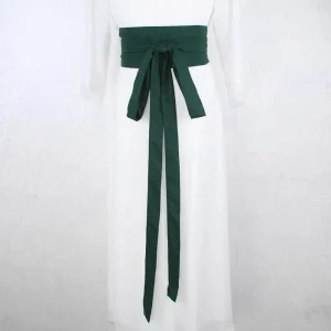 Ceinture Obi Japonaise Verte pour Kimono et Yukata