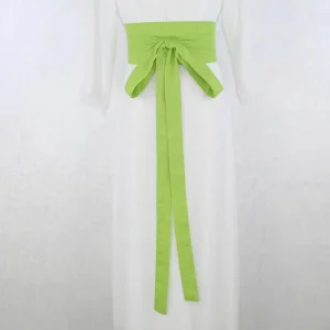 Ceinture Obi Vert Style Kimono Japonais pour Femme