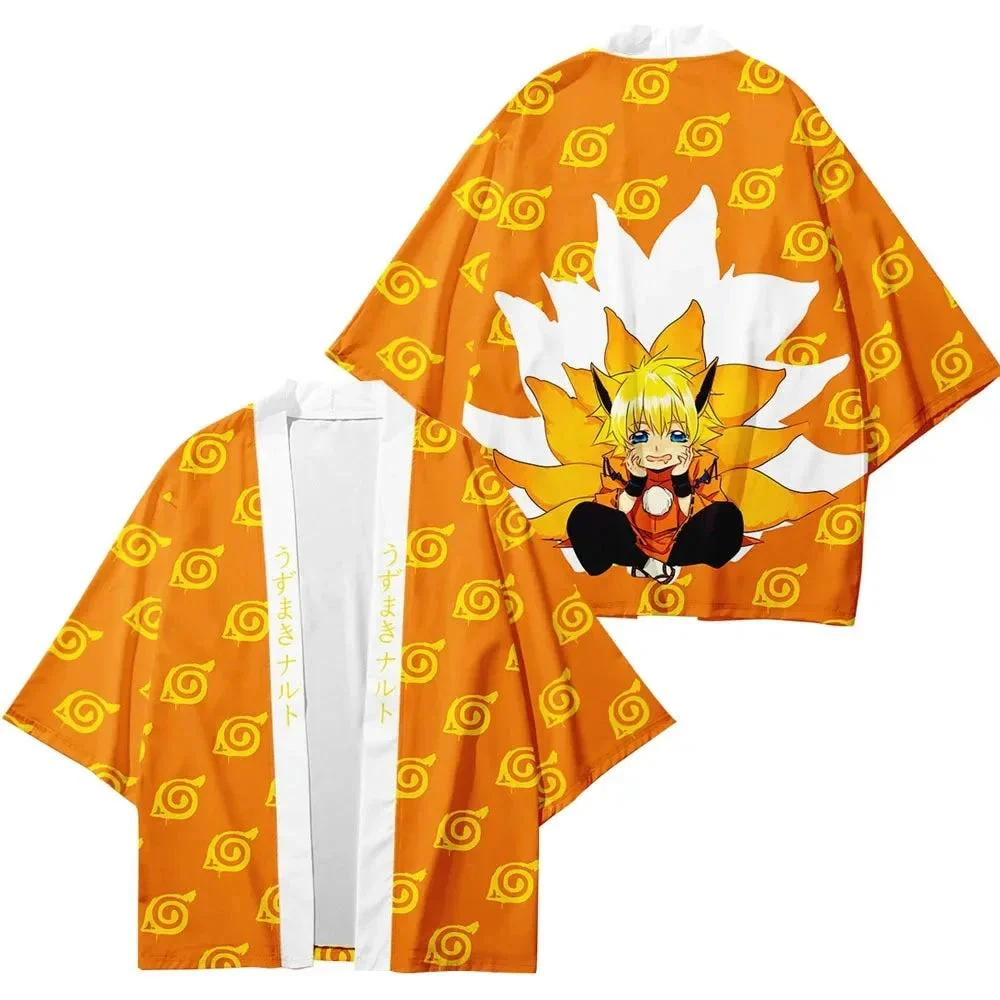 Kimono Naruto Orange Kyûbi - Symboles Konoha – Image 2