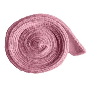 Ceinture de Peignoir Rose Poudré en Flanelle Douce