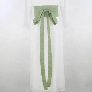 Ceinture Obi Verte Style Japonais pour Femme