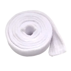 Ceinture de Peignoir Blanc en Flanelle Polyester