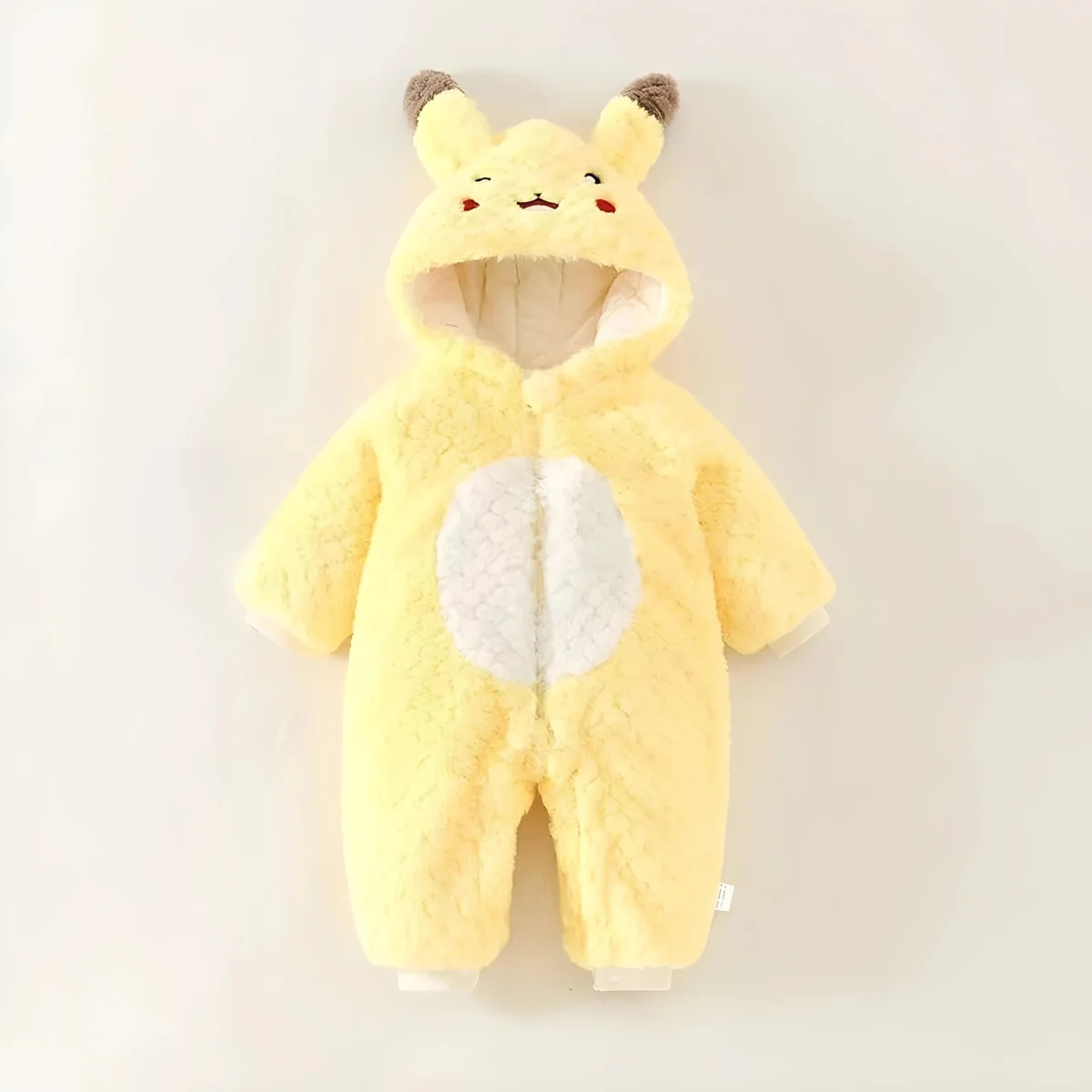 Pyjama Combinaison Pikachu Bébé Polaire Jaune Vif – Image 2