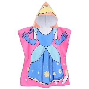 Serviette Capuche Cendrillon Disney Enfant Rose