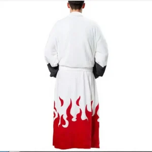 Peignoir Naruto Blanc Quatrième Hokage - Polaire Douce