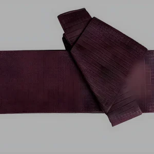 Ceinture Obi Kimono Bordeaux 250cm - Style Japonais