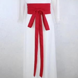 Ceinture Obi Rouge Vif pour Kimono et Yukata Japonais