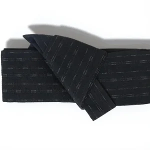 Ceinture Obi Kimono Japonais Noire en Coton 250cm