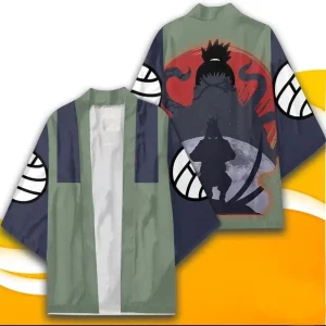 Kimono Naruto Kurama Vert Kaki Bleu Marine Unisexe