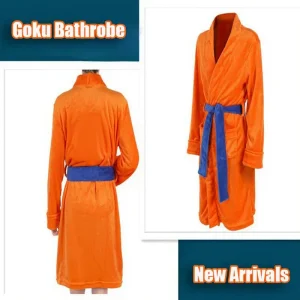 Peignoir Dragon Ball Son Goku Orange Polaire Cosplay