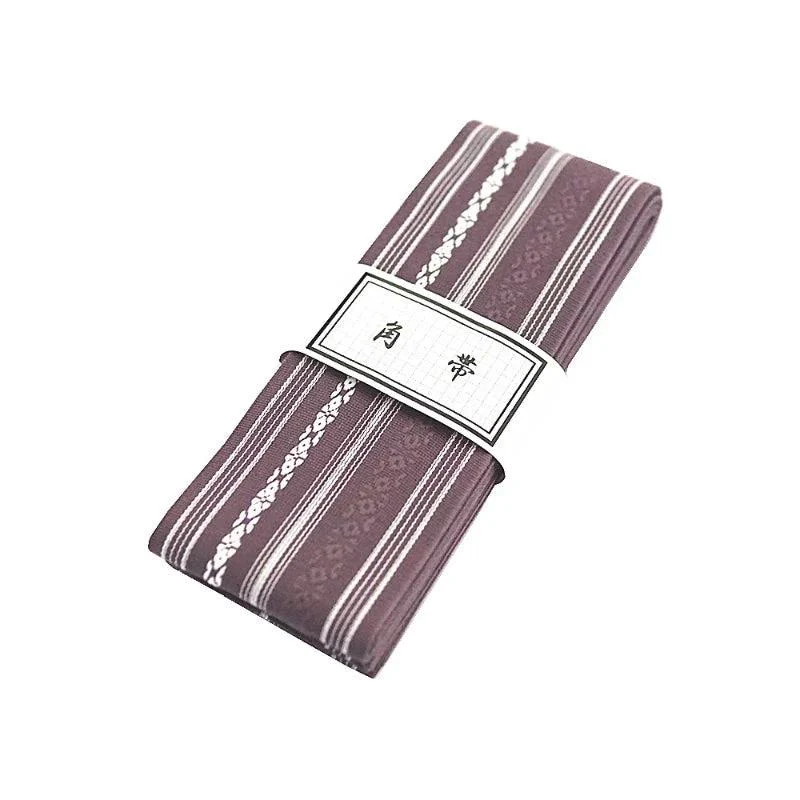 Ceinture Obi Kimono Japonais Violet - Coton Traditionnel – Image 2