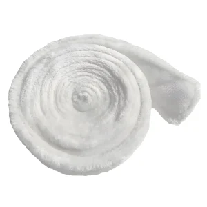 Ceinture de Peignoir Blanc - Flanelle Polaire Douce