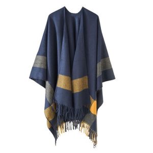 Poncho Hiver-Coton Femme