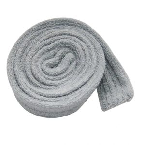 Ceinture de Peignoir Gris en Flanelle Douce - 170-200cm