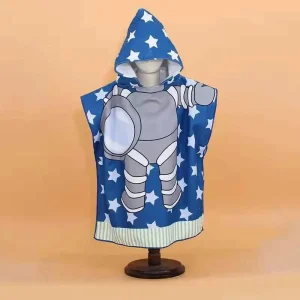 Cape à Capuche Astronaute Bleue Enfant - Étoiles